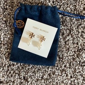 Tory Burch pearl drop earrings